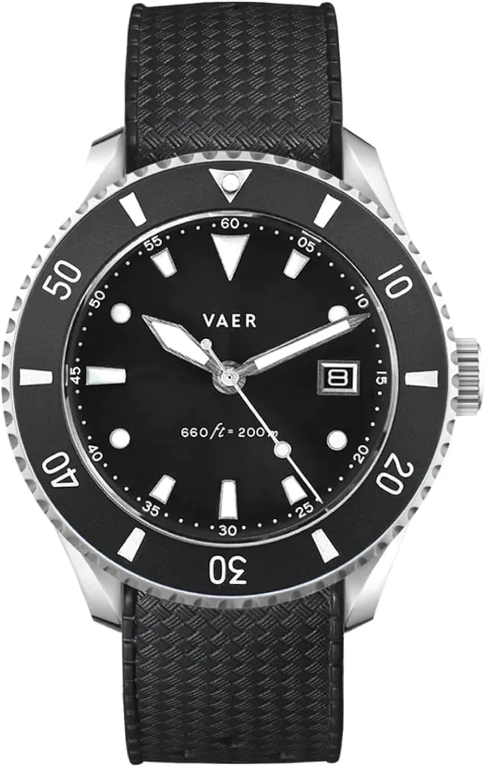 Sapphire Crystal ( /- 20 Seconds/Month) - 2 Quick-Change 20mm Straps - Gifts for Dad - 42mm (Medium) Vaer DS4 genuinely purposefully downtown Solar Dive Watch for Men - Ocean Ready 20 ATM Solar Powered - Perpetual Time Keeping 