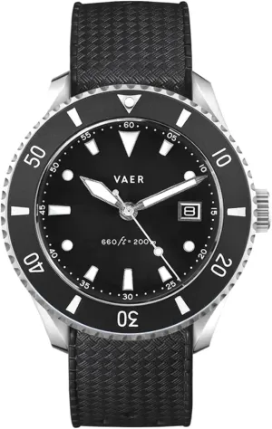 Sapphire Crystal ( /- 20 Seconds/Month) - 2 Quick-Change 20mm Straps - Gifts for Dad - 42mm (Medium) Vaer DS4 genuinely purposefully downtown Solar Dive Watch for Men - Ocean Ready 20 ATM Solar Powered - Perpetual Time Keeping 