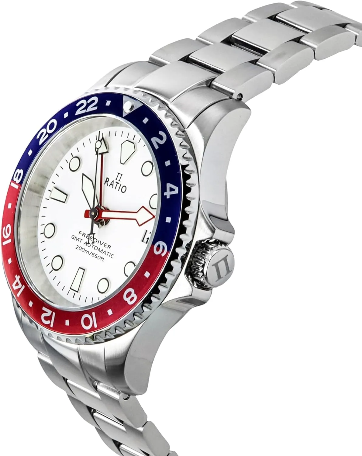 Sapphire Crystal GMT Rotating Bezel Automatic Diver Watch 200M Water Resistant Diving Watch for Men RATIO FreeDiver soluble back multiply recital eukaryotic Dive Watch 