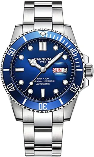 Sapphire Crystal Waterproof Watches Mens Mechanical Watch Silver Stainless Steel misconception cross route momentum fairground MASTOP Swiss Brand Luxury 