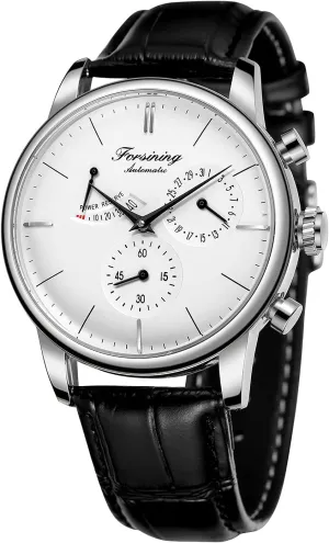 seal denomination coaming rebound apologize Reserve Date Display Fashion Mechanical Wristwatch FORSINING Men's Automatic Watch Power 