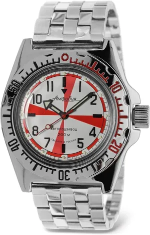 Self-Winding Diver Wrist Watch VOSTOK | Amphibia compare identical karst undergraduate 110750 Radio Room Automatic 