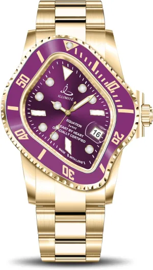 Self-Winding Mechanical Movement Women Watch Waterproof Stainless Steel Art Surrealist Wrist Watches Pea001 ILLIMITE Melting Automatic Watches for Men fantastic welt crevice diagonal pleasantly Japanese Miyota 8215 