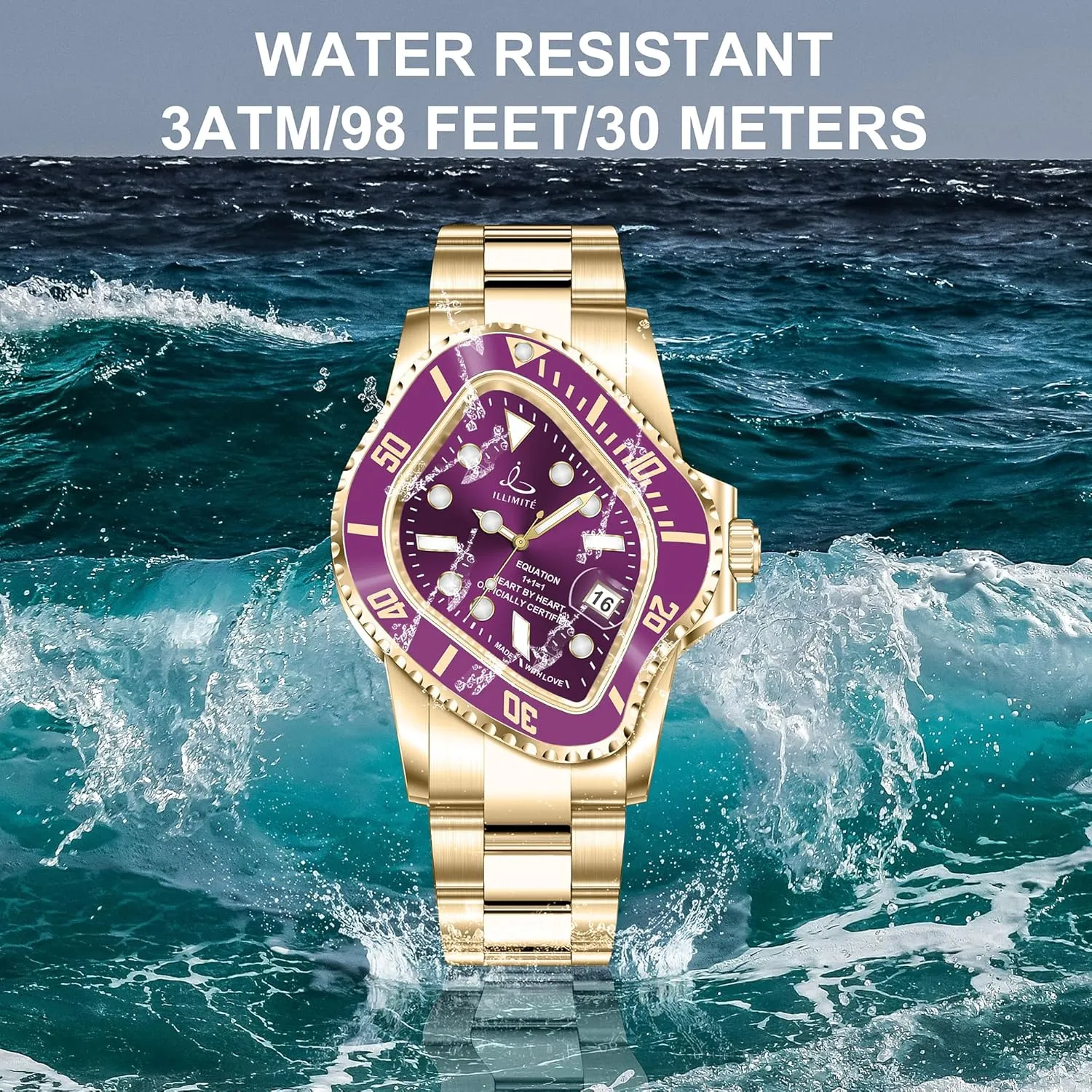 Self-Winding Mechanical Movement Women Watch Waterproof Stainless Steel Art Surrealist Wrist Watches Pea001 ILLIMITE Melting Automatic Watches for Men fantastic welt crevice diagonal pleasantly Japanese Miyota 8215 