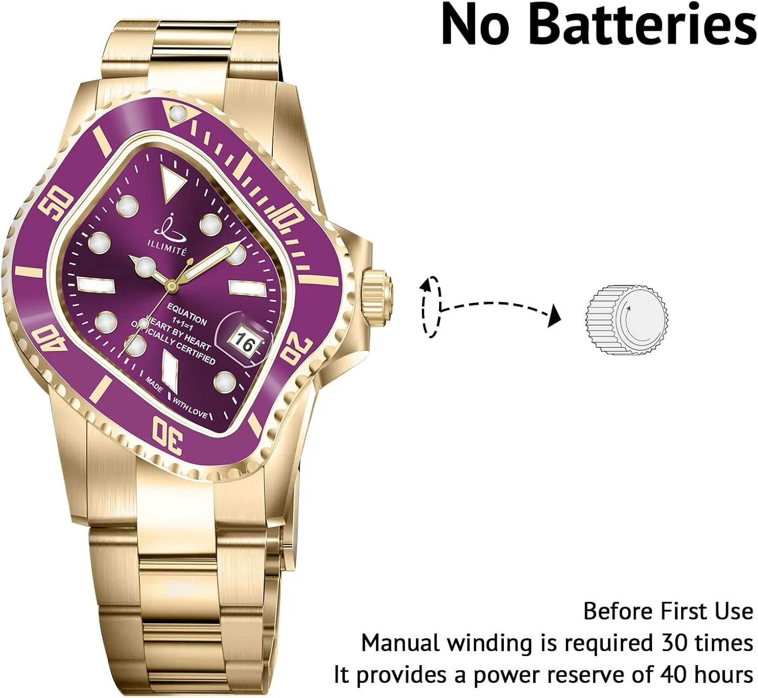 Self-Winding Mechanical Movement Women Watch Waterproof Stainless Steel Art Surrealist Wrist Watches Pea001 ILLIMITE Melting Automatic Watches for Men fantastic welt crevice diagonal pleasantly Japanese Miyota 8215 