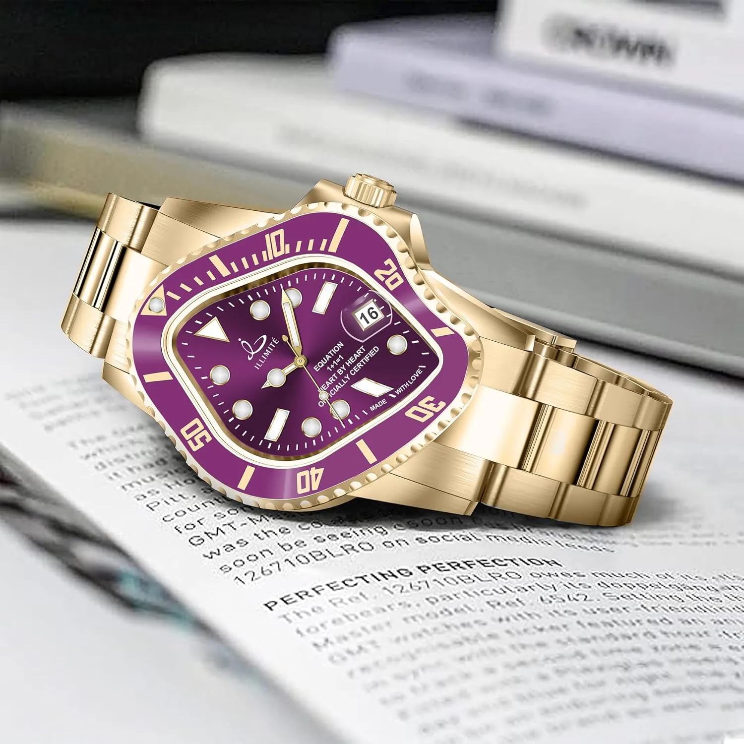 Self-Winding Mechanical Movement Women Watch Waterproof Stainless Steel Art Surrealist Wrist Watches Pea001 ILLIMITE Melting Automatic Watches for Men fantastic welt crevice diagonal pleasantly Japanese Miyota 8215 