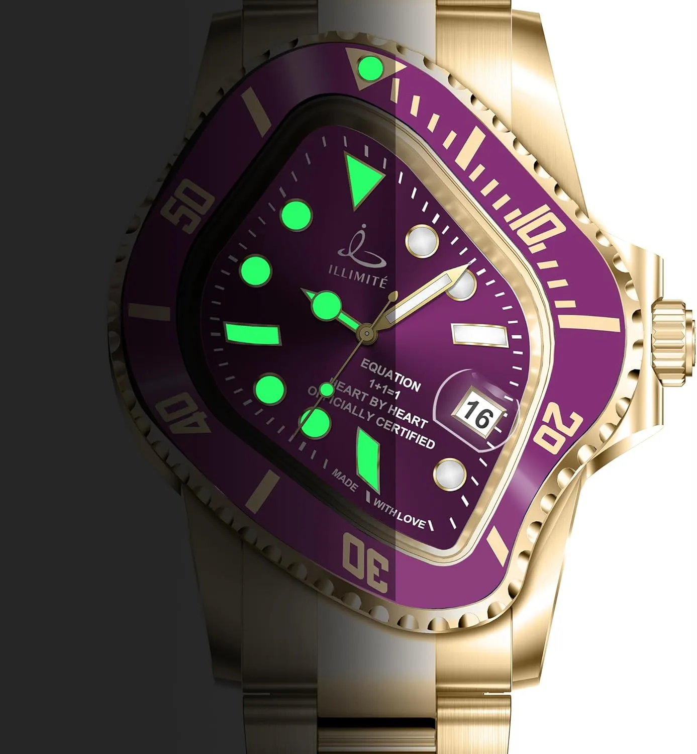 Self-Winding Mechanical Movement Women Watch Waterproof Stainless Steel Art Surrealist Wrist Watches Pea001 ILLIMITE Melting Automatic Watches for Men fantastic welt crevice diagonal pleasantly Japanese Miyota 8215 