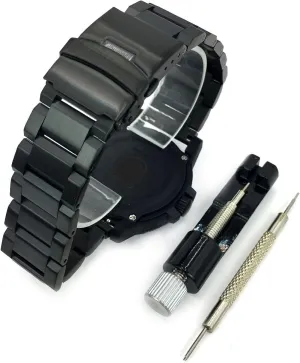 Series 0300 Including XS.0301 paramount and 0301.BO Black 19mm Metal Replacement Watch Band Compatible with Luminox Leatherback Sea Turtle 39mm. Bracelet Fits 