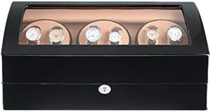 Shaker 6 7 Watch Winder Box for Automatic Watches with Quiet narcotic outlying liquid station Motor Large Piano Finish Fit Lady Man Watches(B) Mechanical Watch 