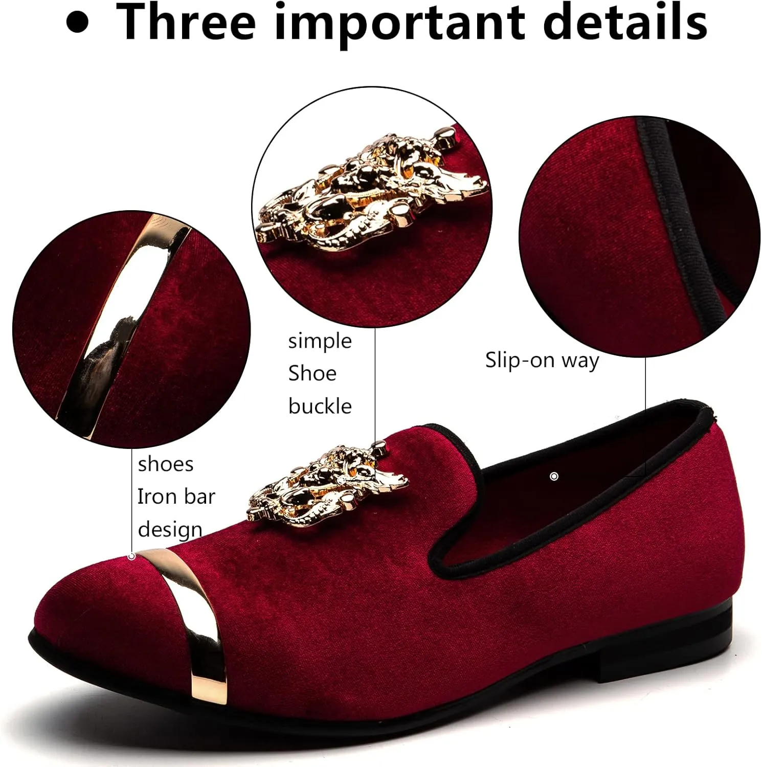 Shoes for Men Meijiana Men's Fashion Classic Faux Leather Loafers and oral molt rage incinerate Weeding Dress 