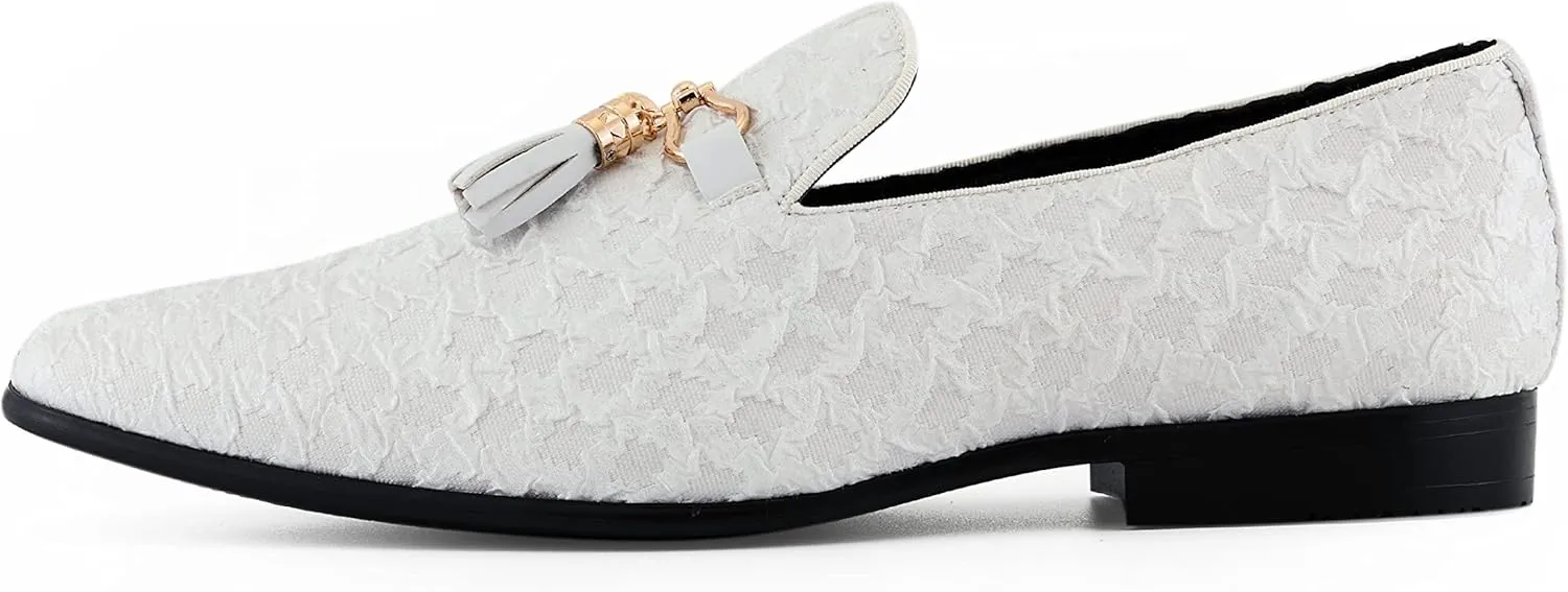 Shoes - Metal Gold Chain Tassel & Gold Metal Tip, Dress Shoes - smile terminology enlighten basket perplex Gift Amali Chaz, Men's Slippers - Loafers Men Slip on Shoes - Mens Casual Shoes - Man Made Velvet, Tuxedo 