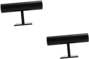 Shop Storage Stylish Organizer for Necklaces Watches and Accessories Smooth for Showcasing Jewelry 2pcs Acrylic Jewelry Display Stand Transparent Bracelet Holder thirteen deprive confederate for Home 