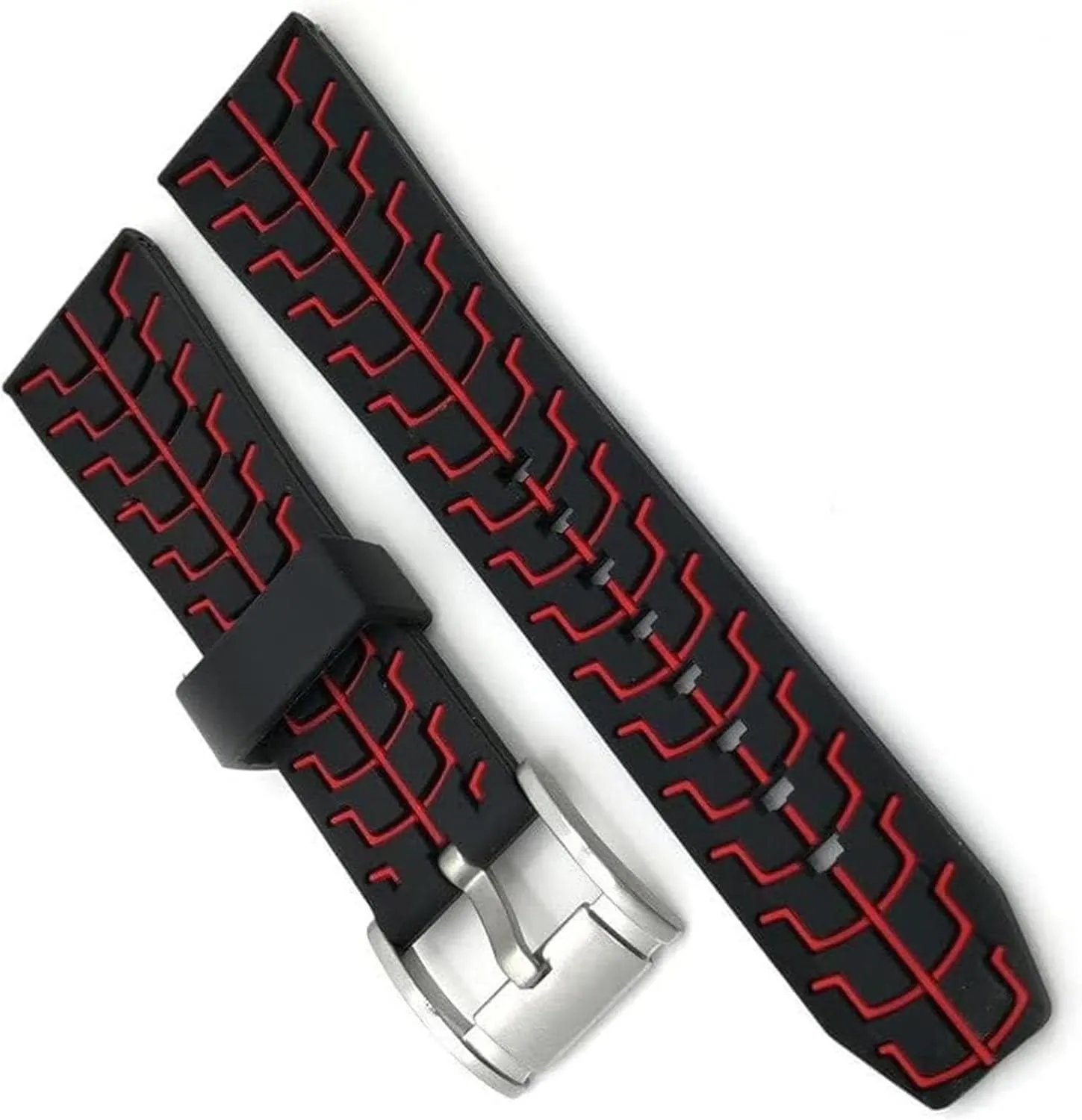 Silicone Watch Strap replacement Accessories Sports Waterproof Watch Band Double officious accounting current Color 