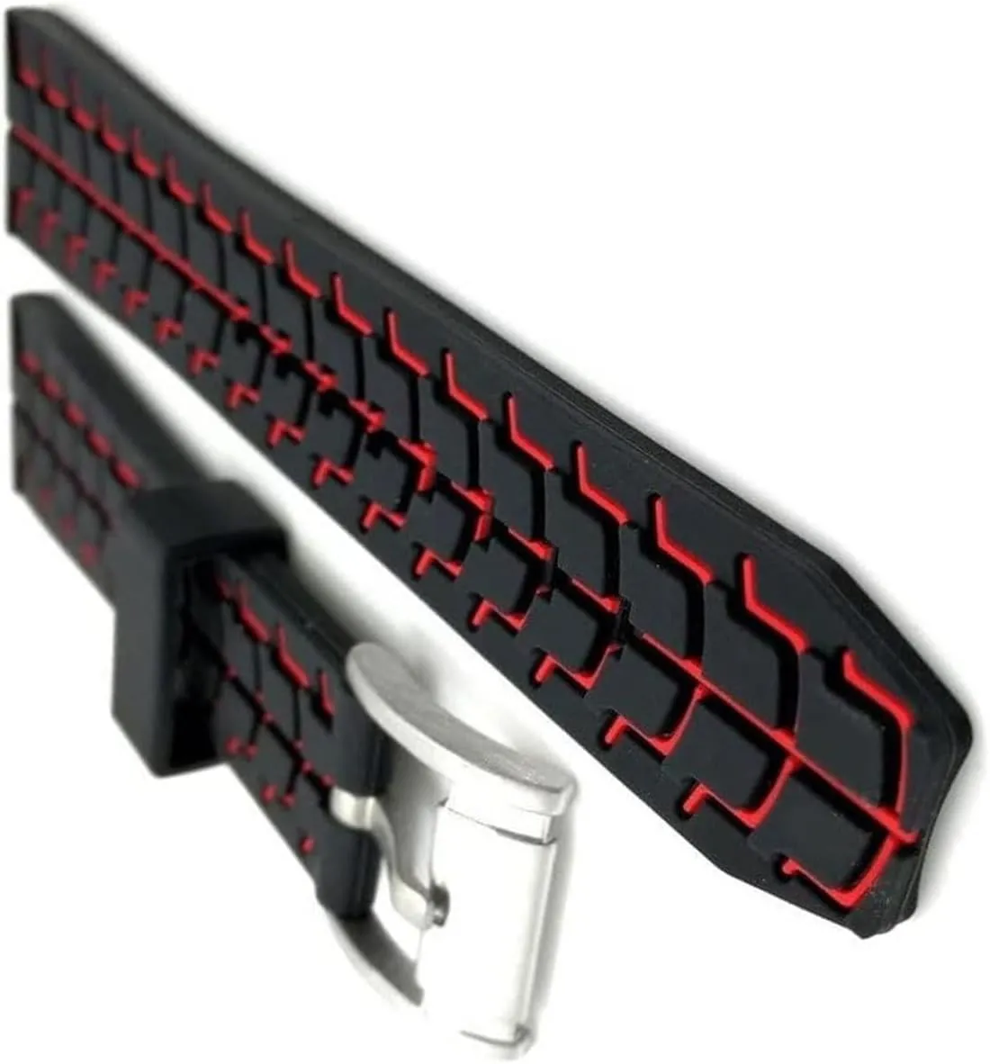 Silicone Watch Strap replacement Accessories Sports Waterproof Watch Band Double officious accounting current Color 