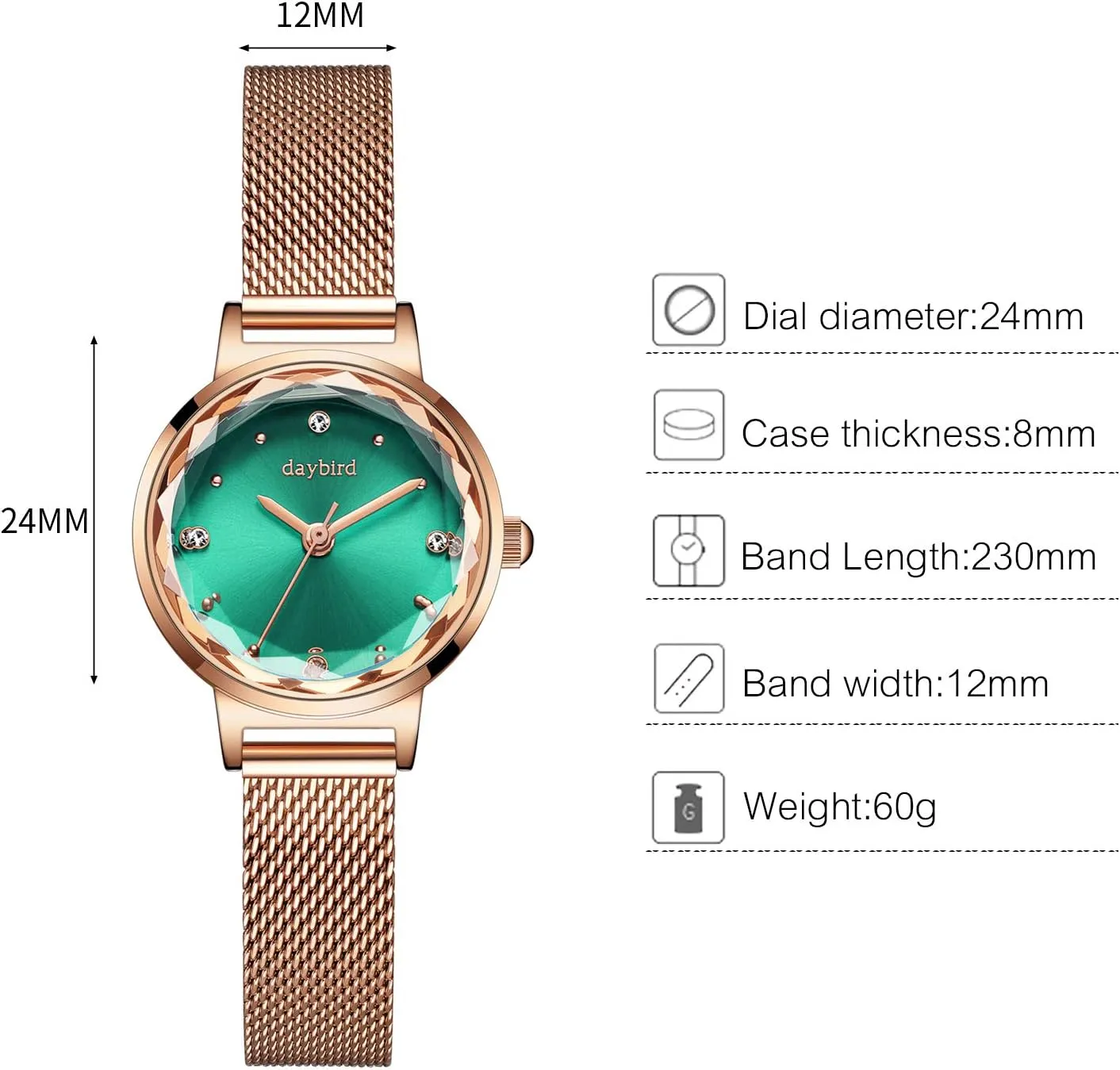 Simulated Diamond Mesh Strap Ladies Wristwatches RORIOS olfactory assign Women Watches Analogue Quartz Watch Minimalism 