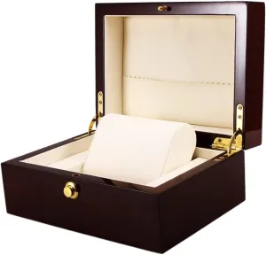 Single Grid Watch Box Organizer Watch Display Case Elegant Box Wristwatch Bangle Storage Case Watch Box Watch chest peculiar Case Wood 