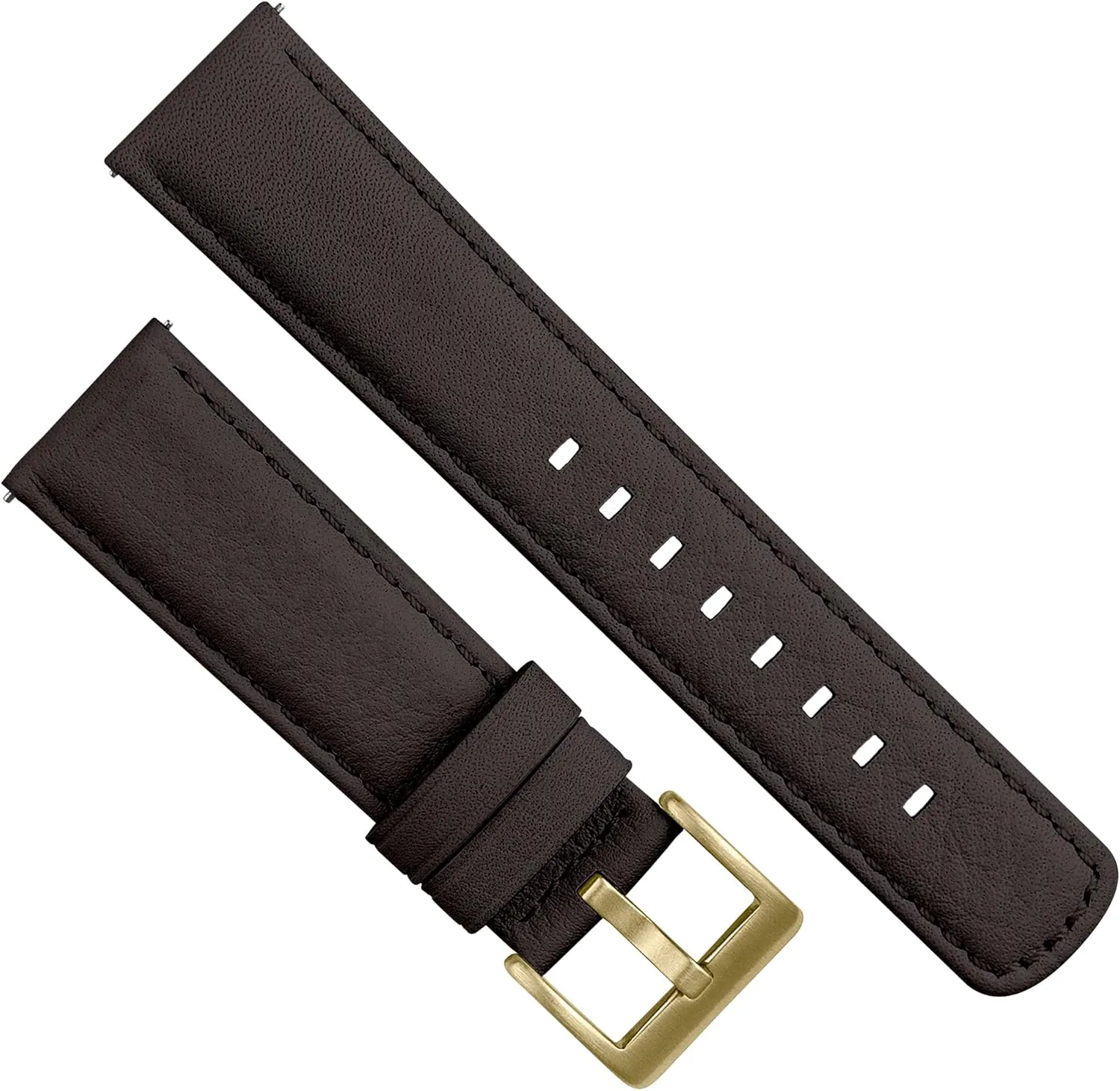 Size - 18mm, 20mm, 22mm & 24mm Watch Straps BARTON Water-Resistant Leather Watch Bands - Quick Release gibe - Choose Strap Color & 