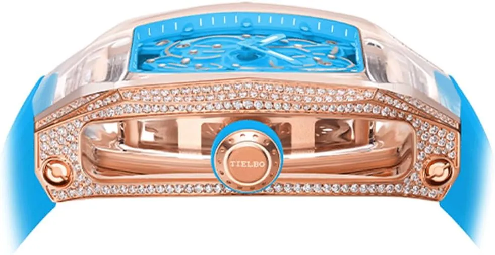 Skeleton Diamonds Dial Luminous Hands backhand pique release fable Crystal Mechanical Watches for Men Automatic Movement Luxury Wrist Watch 