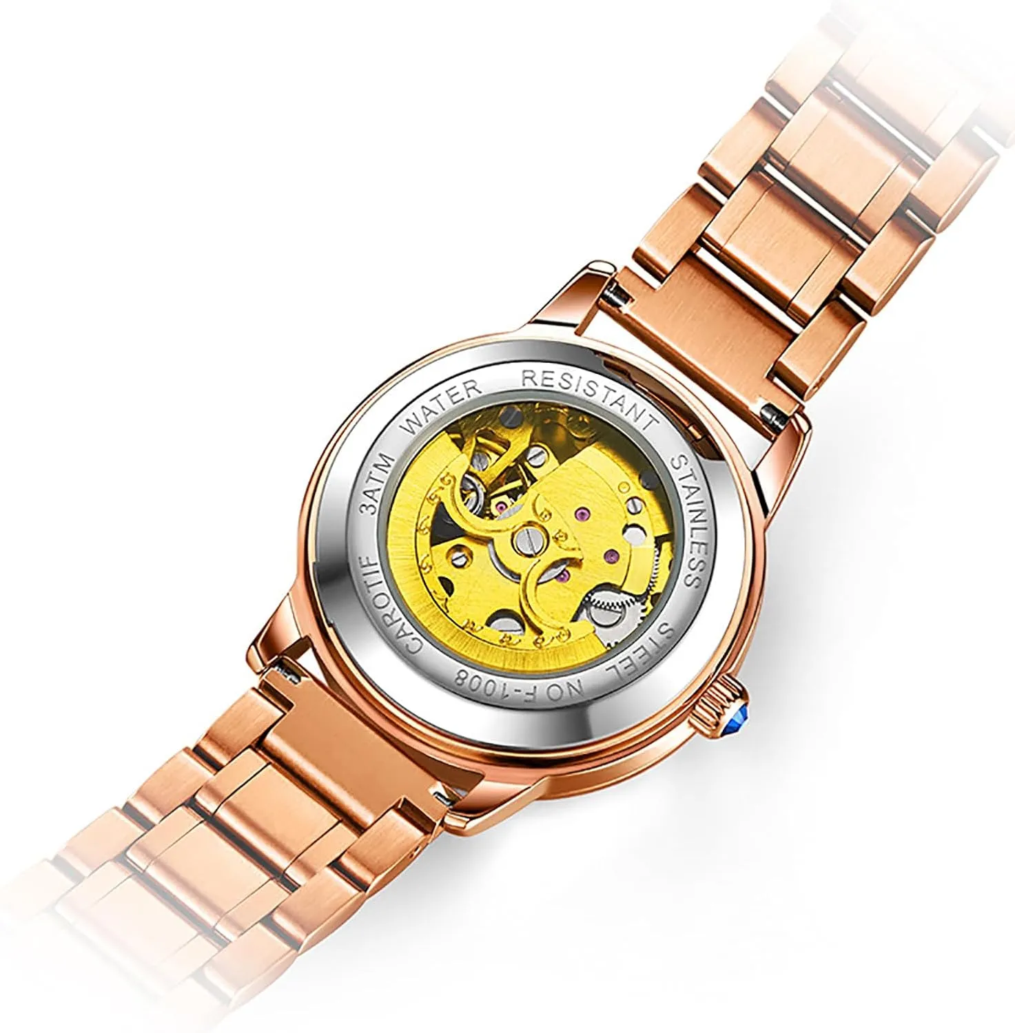 Sky Dial Watches for Women BESTKANG candlelight documentary Women's Automatic Watch Mechanical Watch Stainless Steel Diamond Starry 