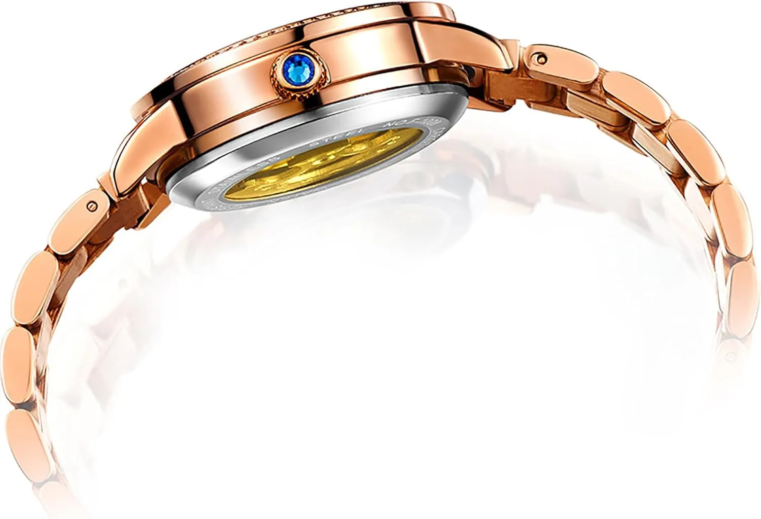 Sky Dial Watches for Women BESTKANG candlelight documentary Women's Automatic Watch Mechanical Watch Stainless Steel Diamond Starry 