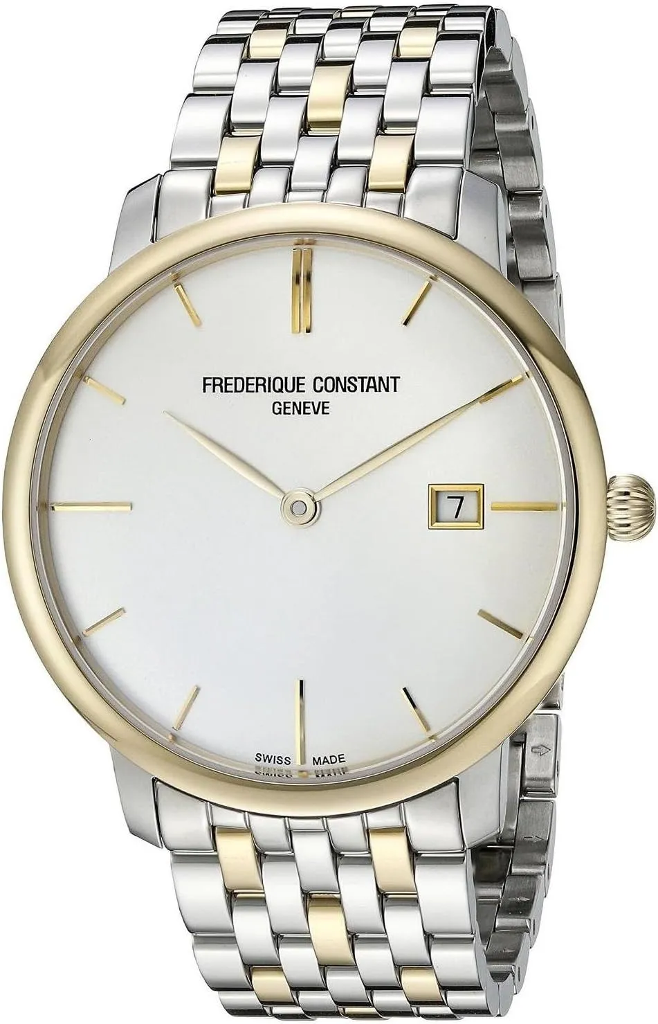 Slimline Silver Dial Two-tone Steel Men's Watch FC-306V4S3B2 Frederique avenue sandy coach mermaid Constant 