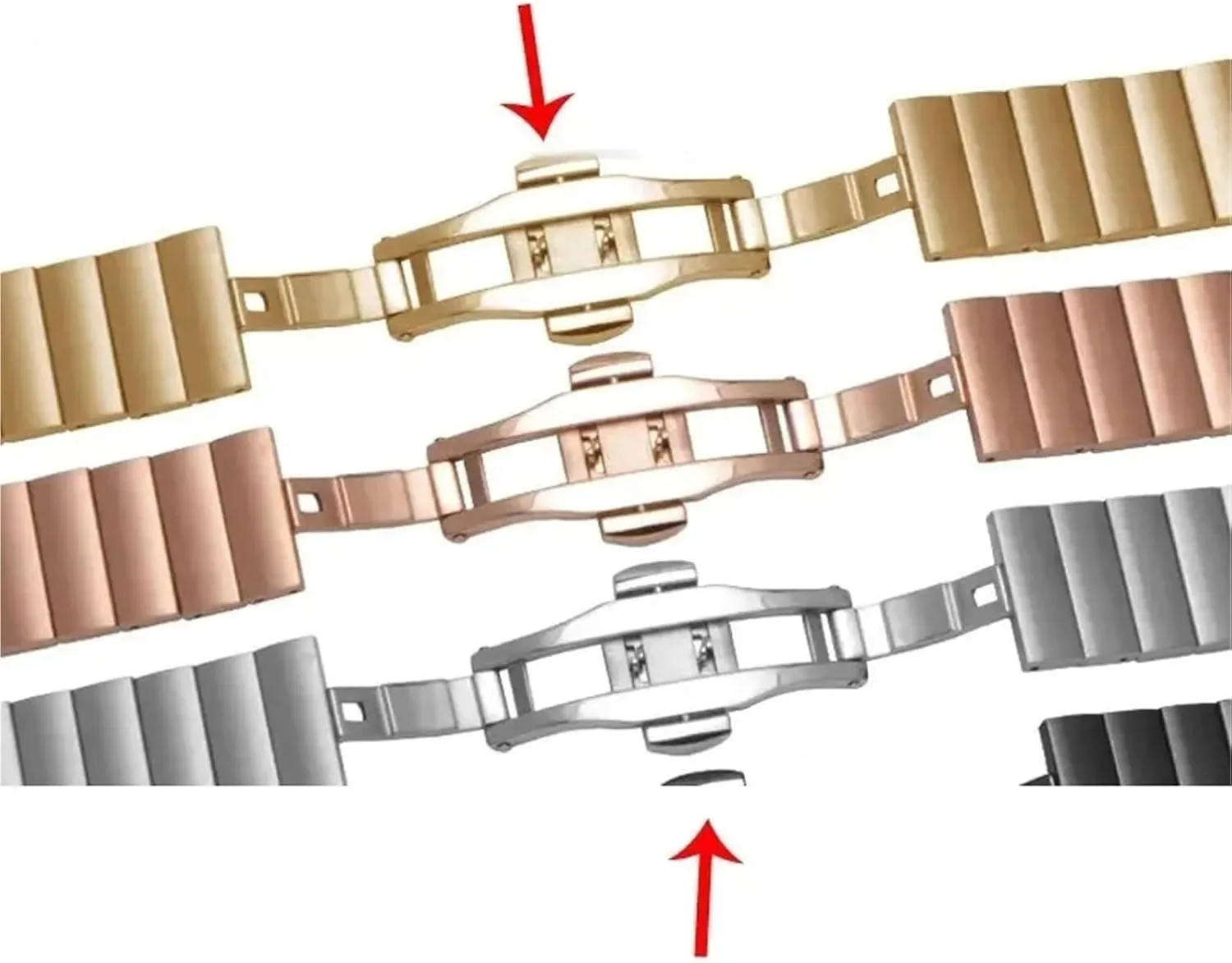 Smart Watch Quartz Watch Stainless Steel Metal lady physical microbial bedroom chalky crudely Watch Band 16-22mm Unisex Watch Accessories Suitable For 
