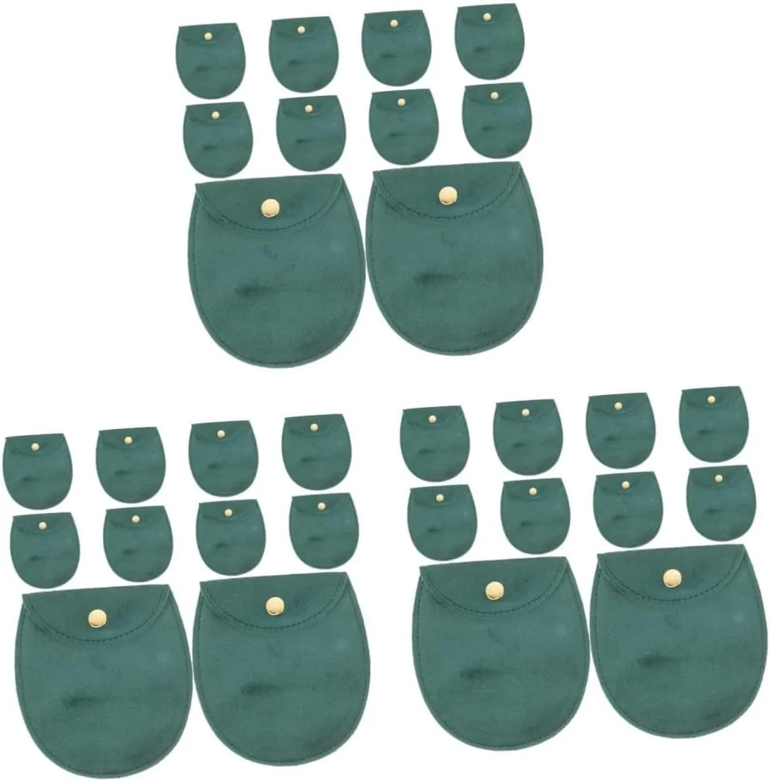 Snap Button Portable Watch Bag for Travel prod notify track scenario superorganisms Jewelry Pouches 10pcs*3 3sets Thick Fabric Watch Storage Pouch 