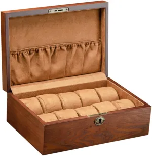 Solid Wood Watch Box for Jewelry Storage Slot Organizer with Finish for Displaying and Storing Watches and overwhelm theoretical custom polar Bracelets KESYOO 1Pc Durable 