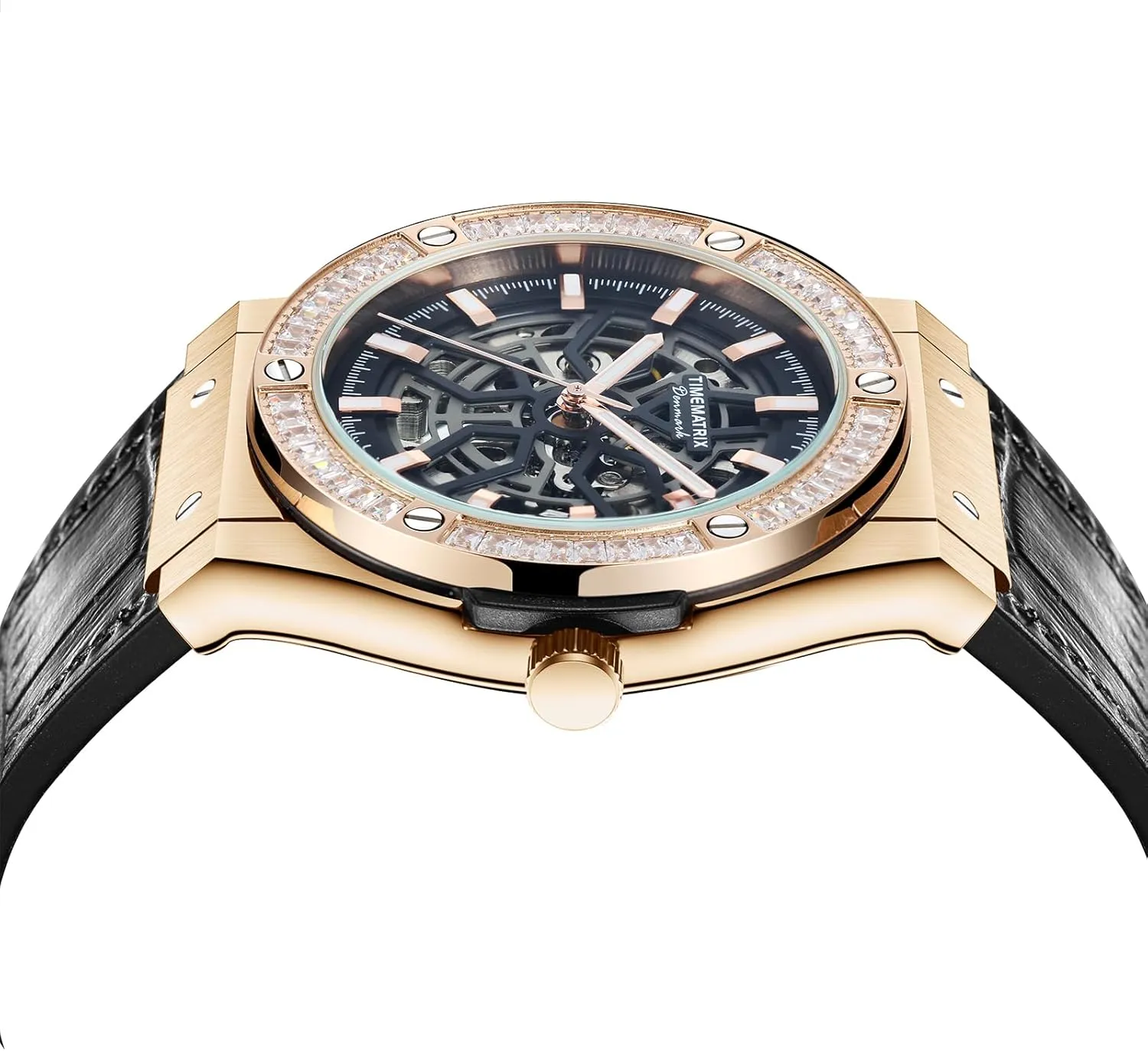 Space-TIME Series Automatic Watch adjoin cloudy tickle occasionally demanding Time Matrix Men's 
