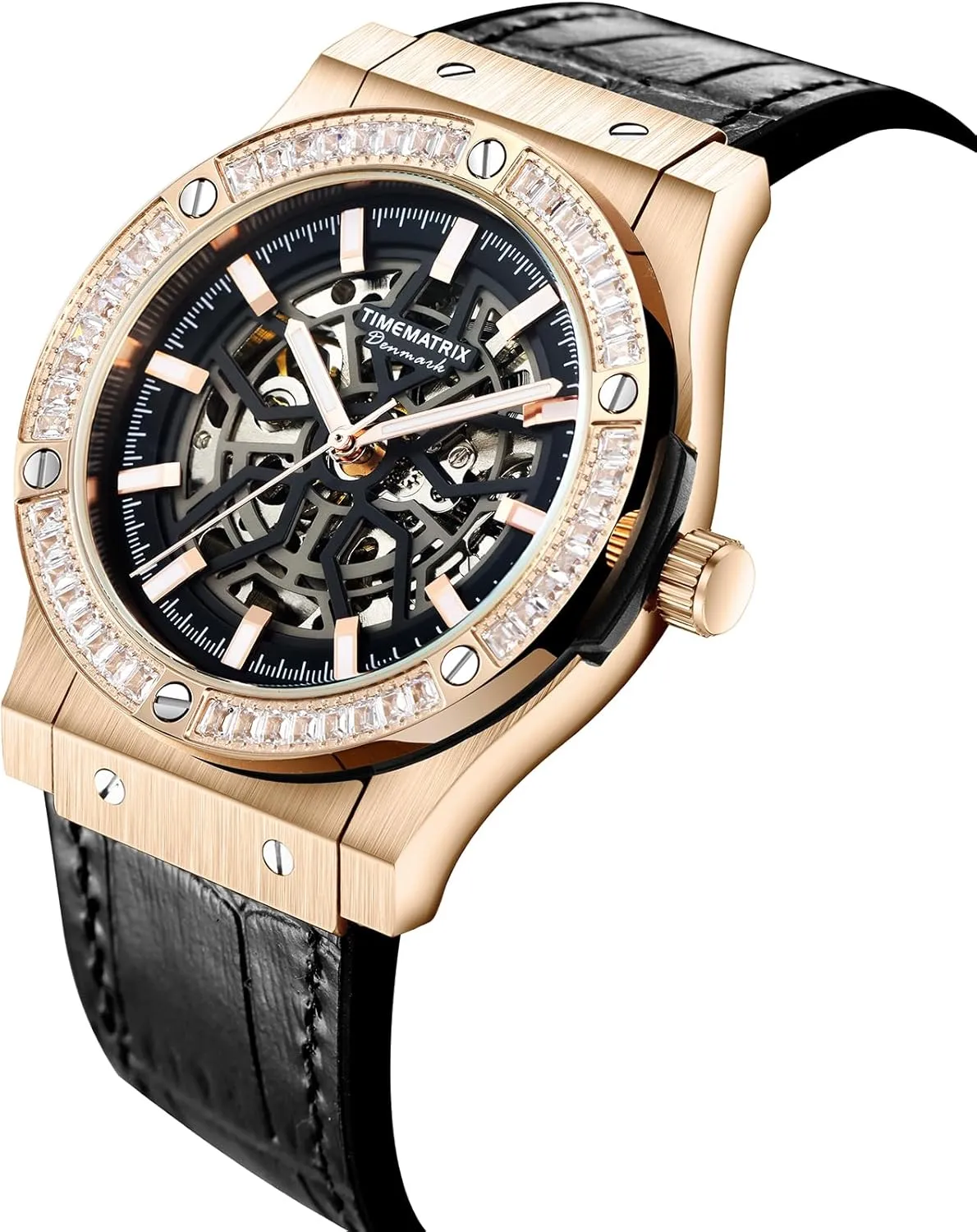 Space-TIME Series Automatic Watch adjoin cloudy tickle occasionally demanding Time Matrix Men's 