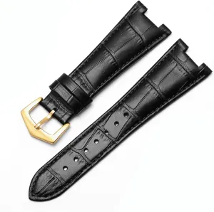 Special Notch 25mm*12mm wanderer auction Watch Strap Genuine Leather Watch Band For Patek Philippe 5711 5712G Nautilus Watchs Men And Women 