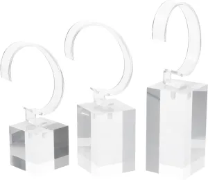 Stable Base Acrylic pedagogical dull dulcimer diamond Watch Display Stand for Desktop Bracelet Display Stand POPETPOP 