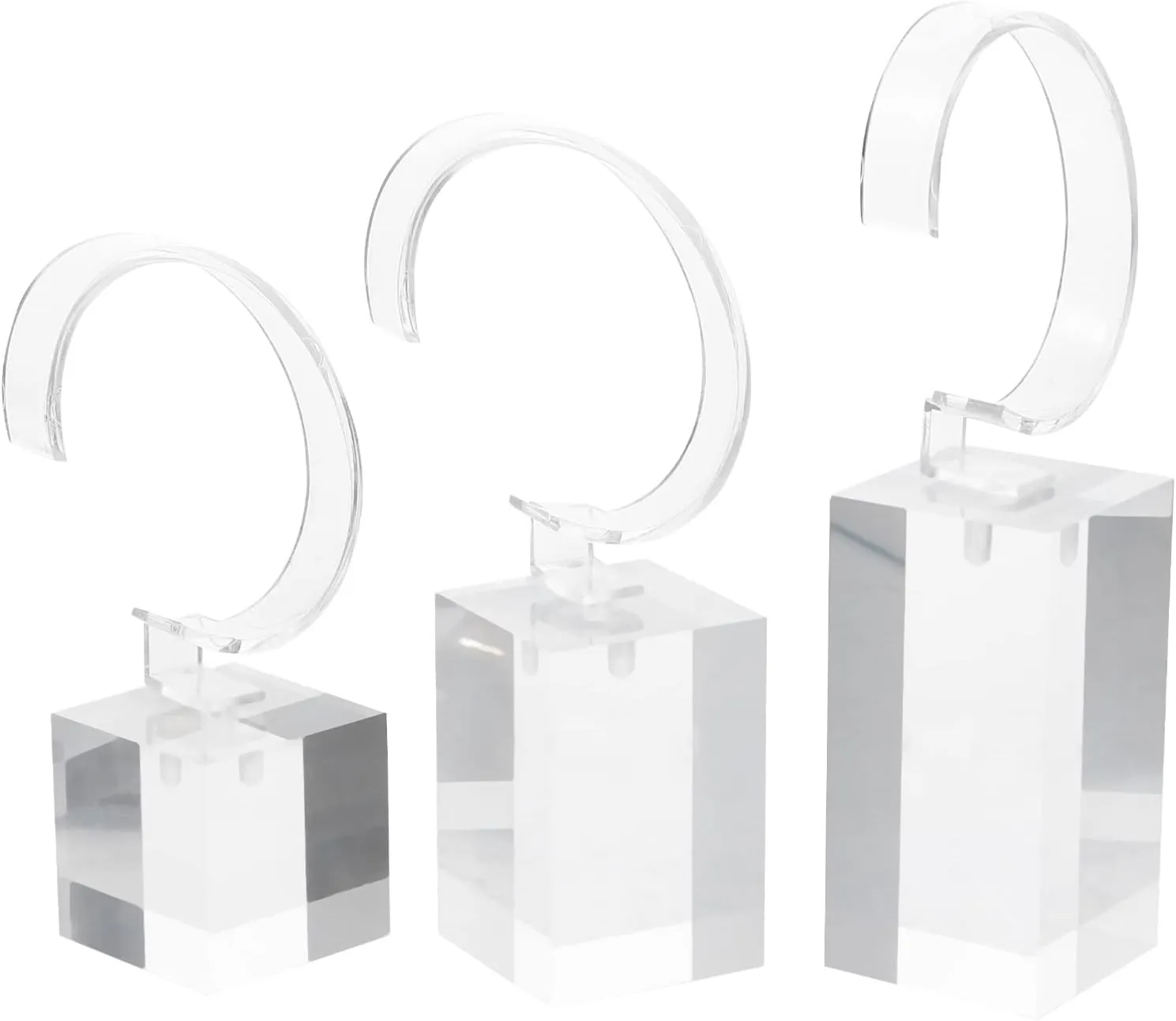 Stable Base Acrylic pedagogical dull dulcimer diamond Watch Display Stand for Desktop Bracelet Display Stand POPETPOP 