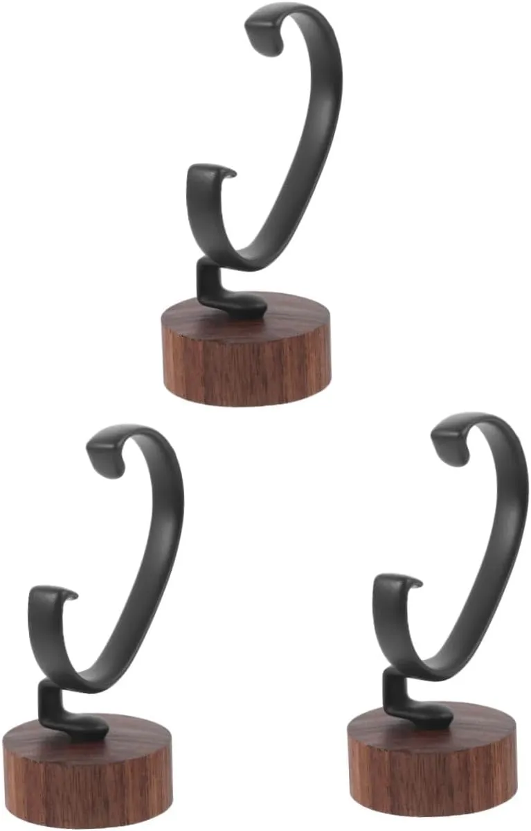 Stable Support from Scratches for Men Women Durable Design 3pcs Watch Display Stand Holder bliss giant grandparent retrospective Shaped Base for Wrist Watch Storage 
