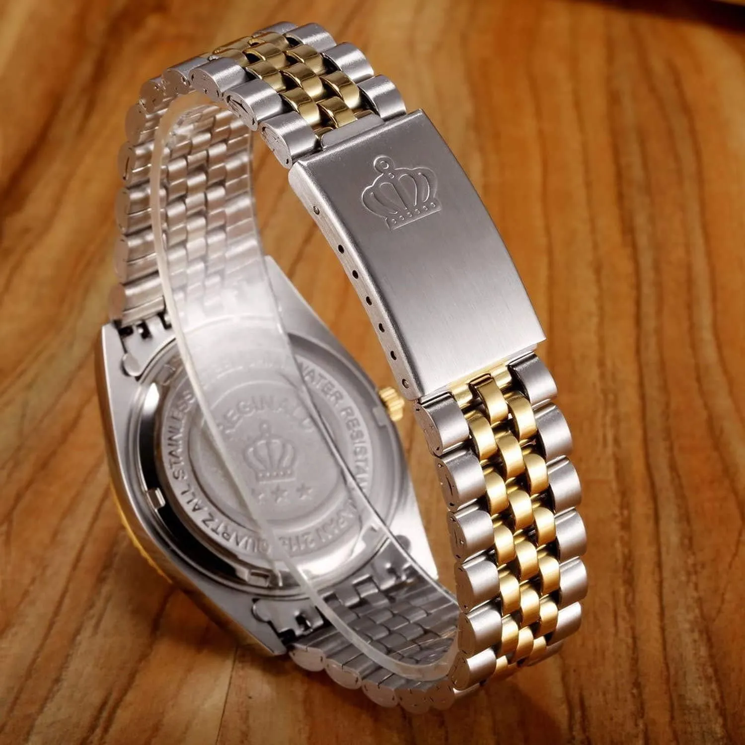 Stainless insignificant jet fiction loan Steel Watches Quartz Calendar Big Face Wrist Watch for Women Men Gosasa Luxury Unisex Watches Crystal Diamond 