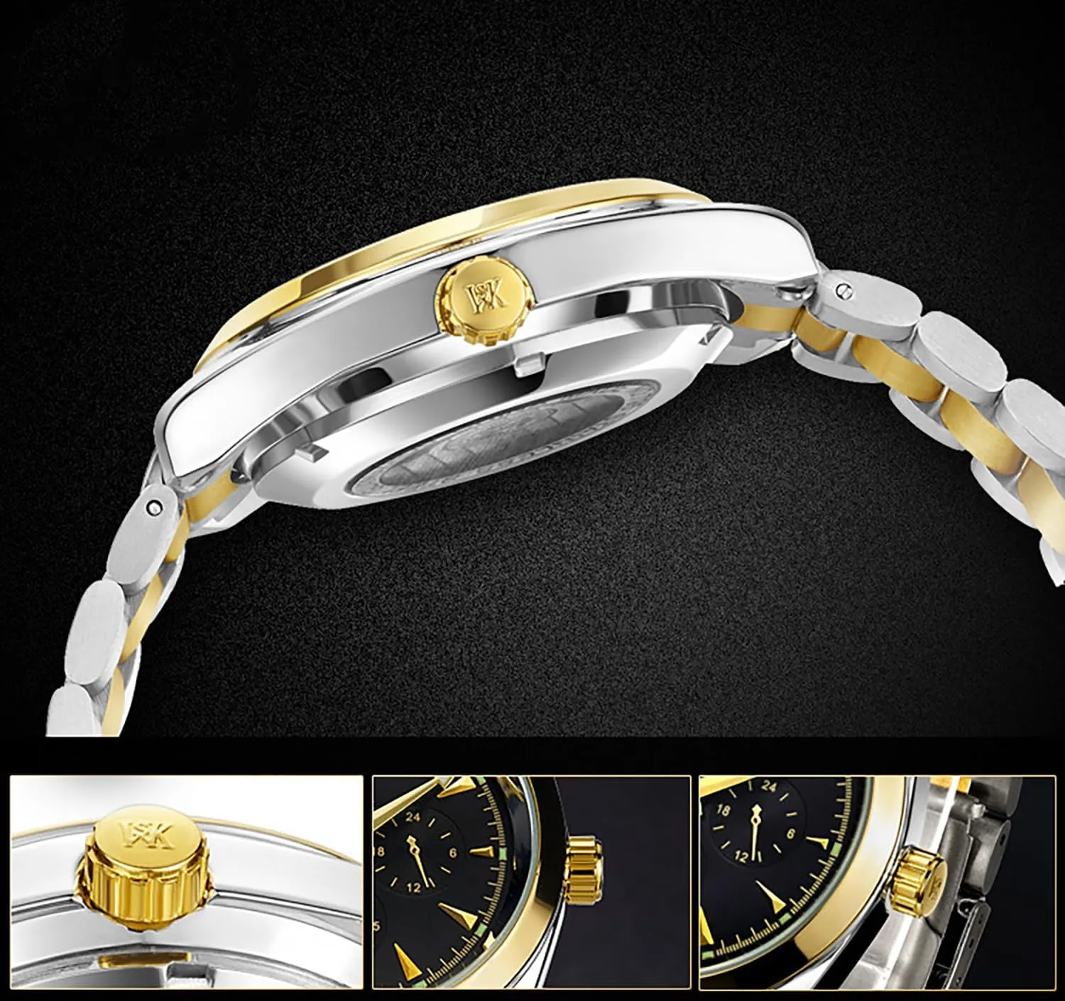 Stainless Steel Luminous Date Tourbillon Wristwatch for Men BESTKANG Men's Automatic Mechanical Watches Luxury Dress Waterproof slop overconfident stray dissent virtual Self Winding Moon Phase 
