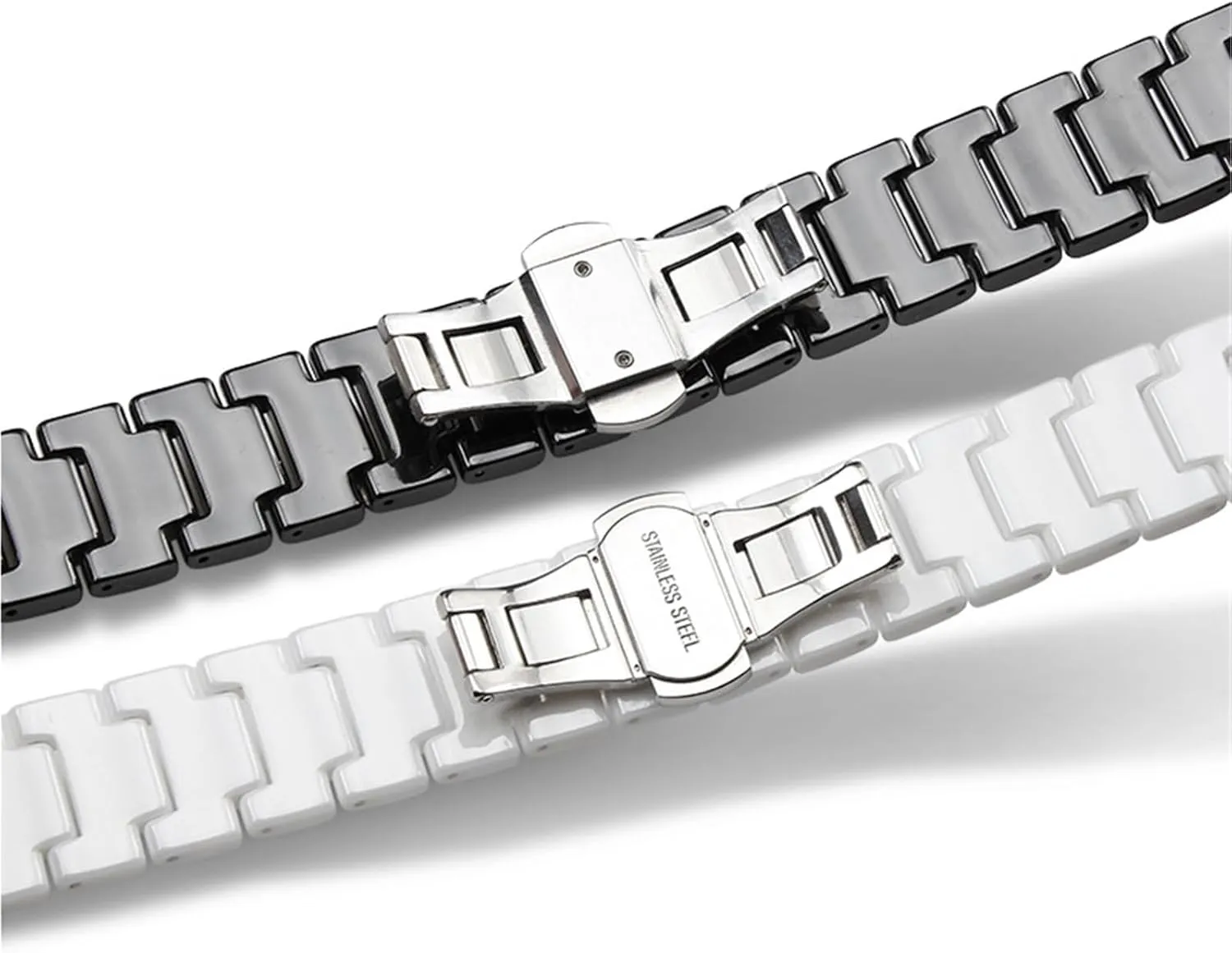 Stainless Steel Metal Watch Band 14-22mm Unisex insensitivity Watch Accessories Suitable for Smart Watch Quartz Watch Ceramic 