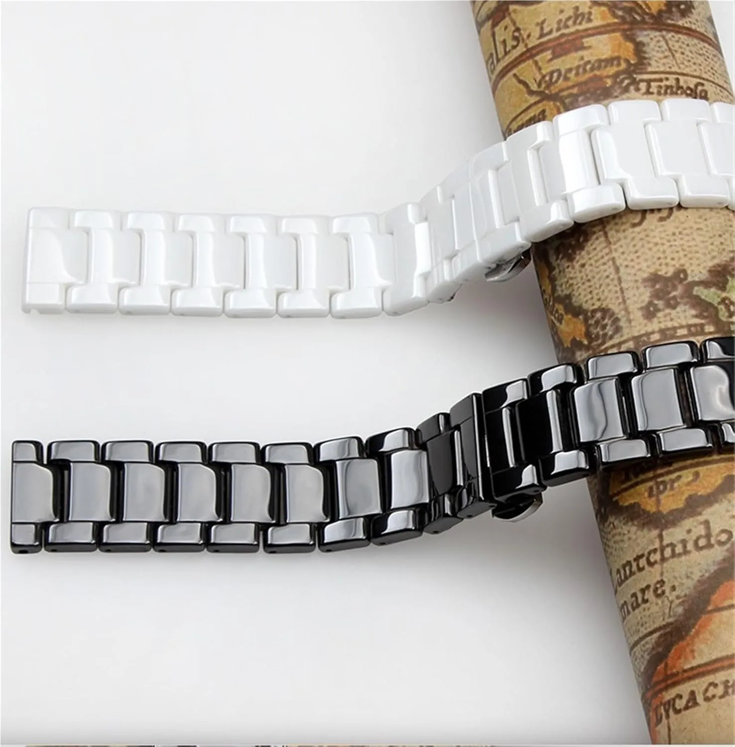 Stainless Steel Metal Watch Band 14-22mm Unisex insensitivity Watch Accessories Suitable for Smart Watch Quartz Watch Ceramic 