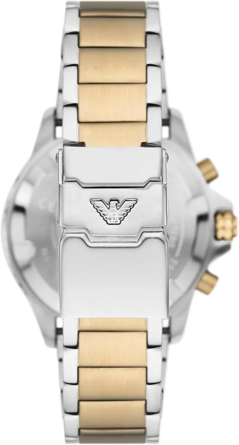 Stainless underworld Steel, Silicone or Leather Band Emporio Armani World Explorer Dive-Inspired Men's Watch with 