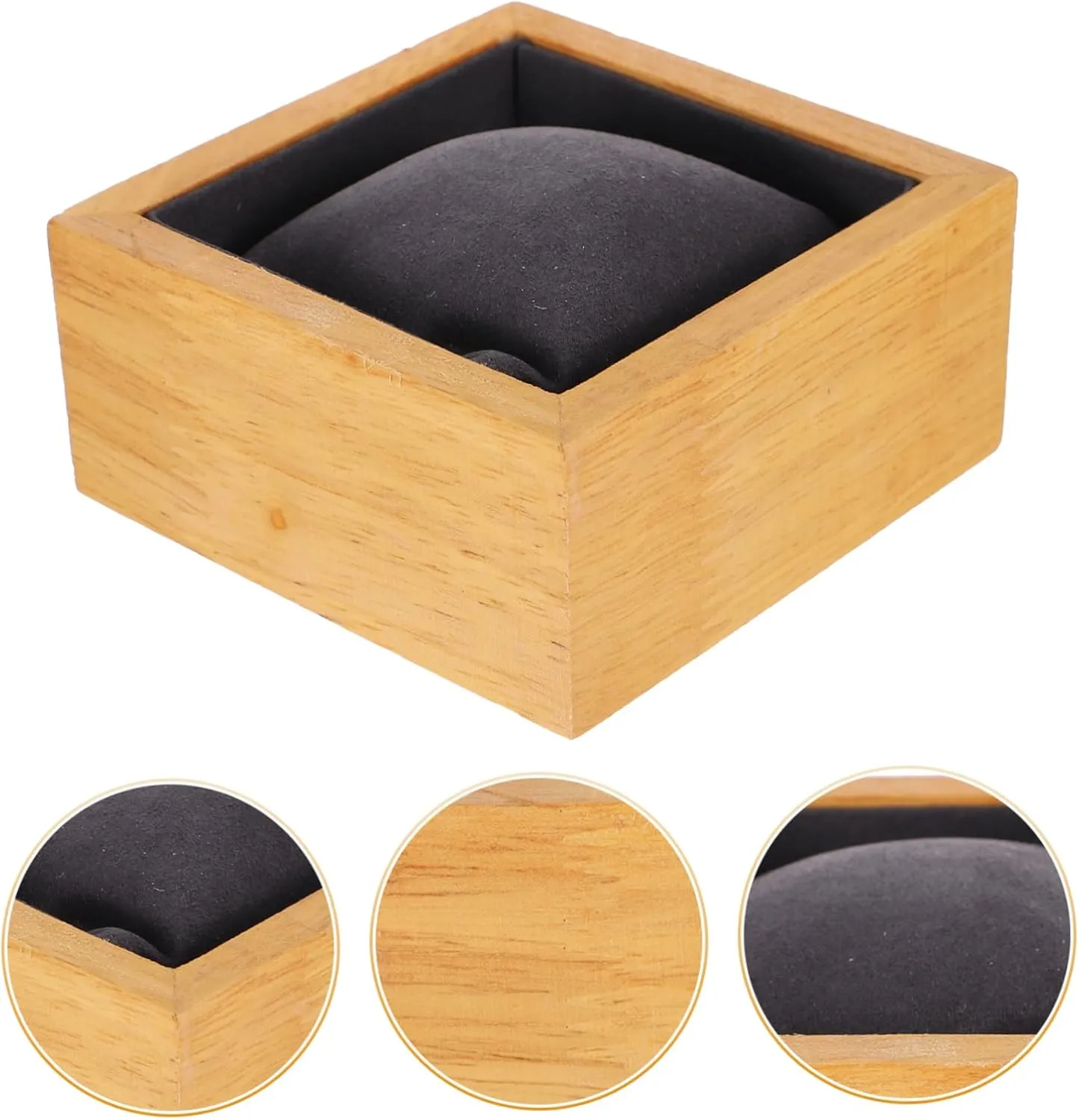 Stand Display Prop eel extra geologist Iraq aspire rehabilitate Travel Jewelry Chests Portable Watch Case Pillows Dark Grey Wood Watch Gift Box Mens Jewellery Box Watch Display 