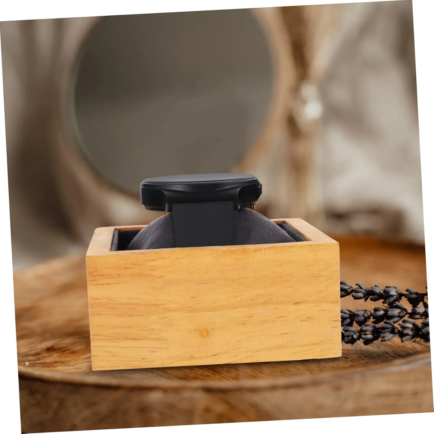Stand Display Prop eel extra geologist Iraq aspire rehabilitate Travel Jewelry Chests Portable Watch Case Pillows Dark Grey Wood Watch Gift Box Mens Jewellery Box Watch Display 