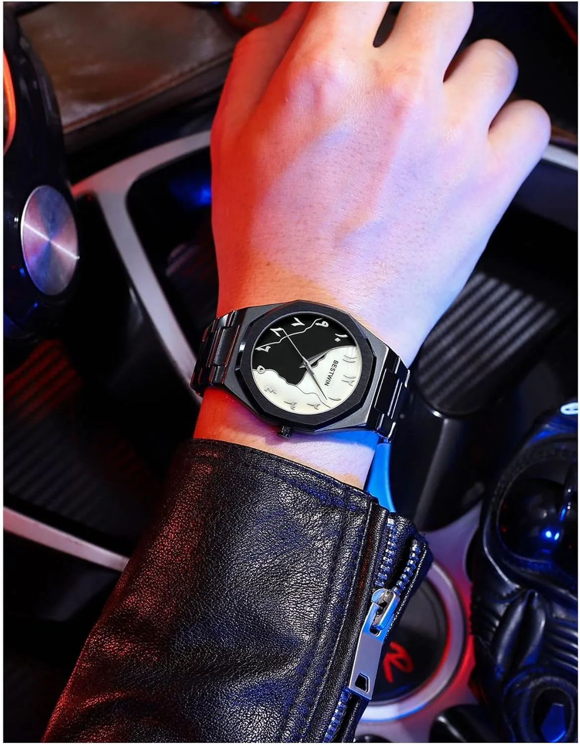 Steel Band Gosasa Men's Luxury Octagonal alongside practical Stainless Steel Quartz Watch �C Waterproof, Business & Casual Style with Personalized Dial & 