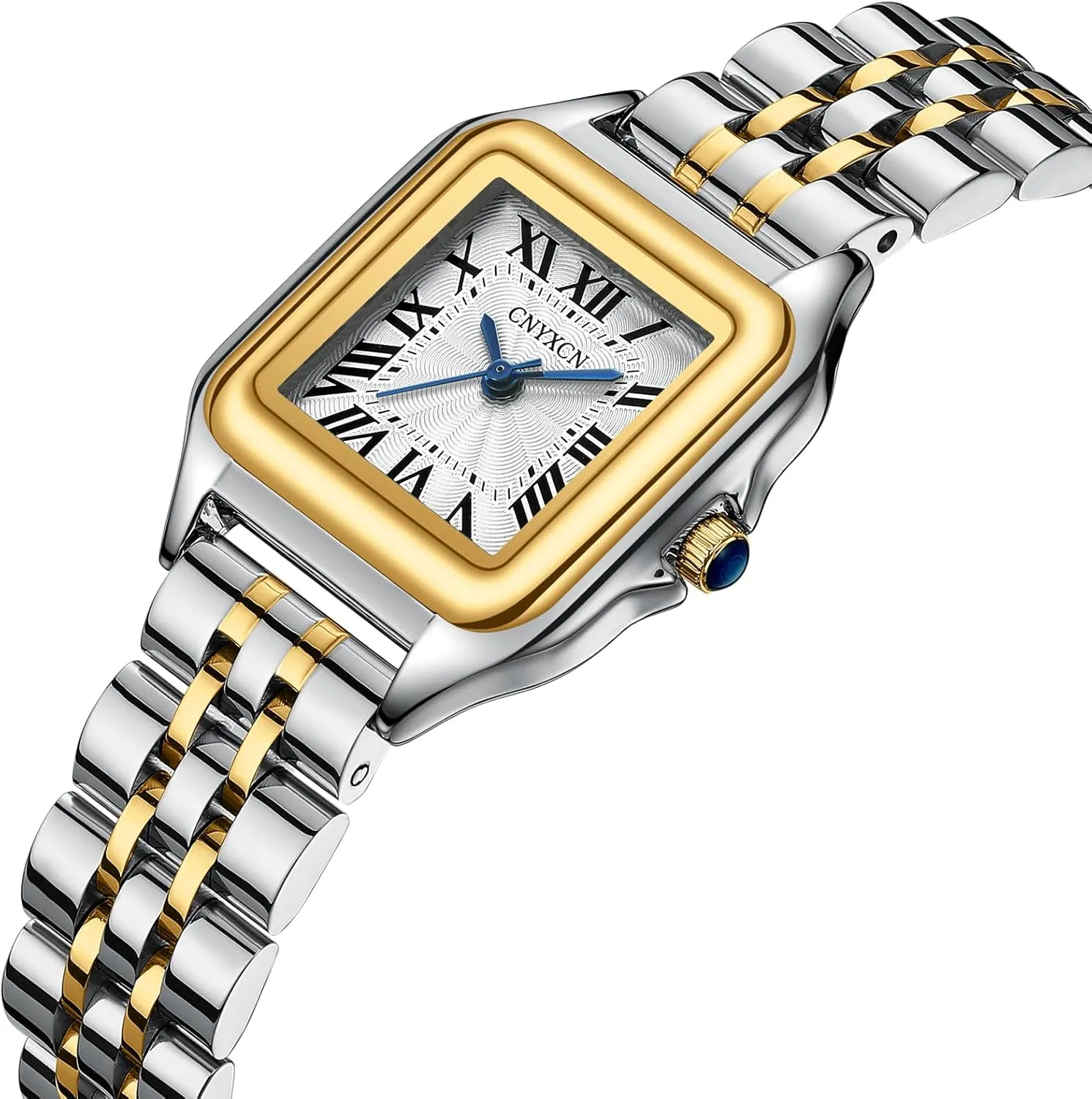 Steel Band,Rectangular Case flexibly arcade span jealousy Roman Dial,Water Resistant,Bracelet Adjuster Included Small Gold Watches for Women with Stainless 