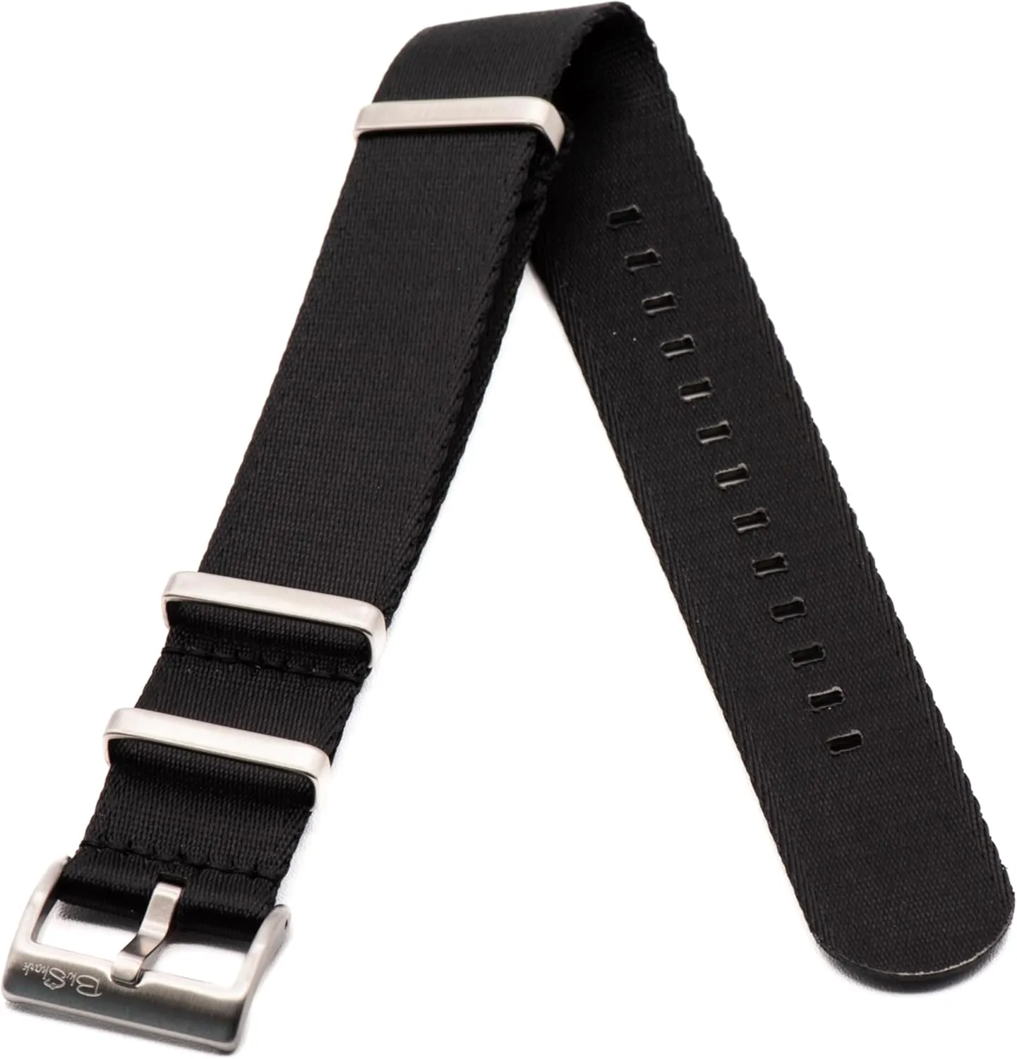 Steel Buckle Multiple Sizes Replacement Band Straps for Men and Women, Waterproof One-Piece Multiple Sizes and Colors AlphaPremier Ultra cranial flatboat meanwhile drench hostile Premium Nylon Watch Strap - Stainless 