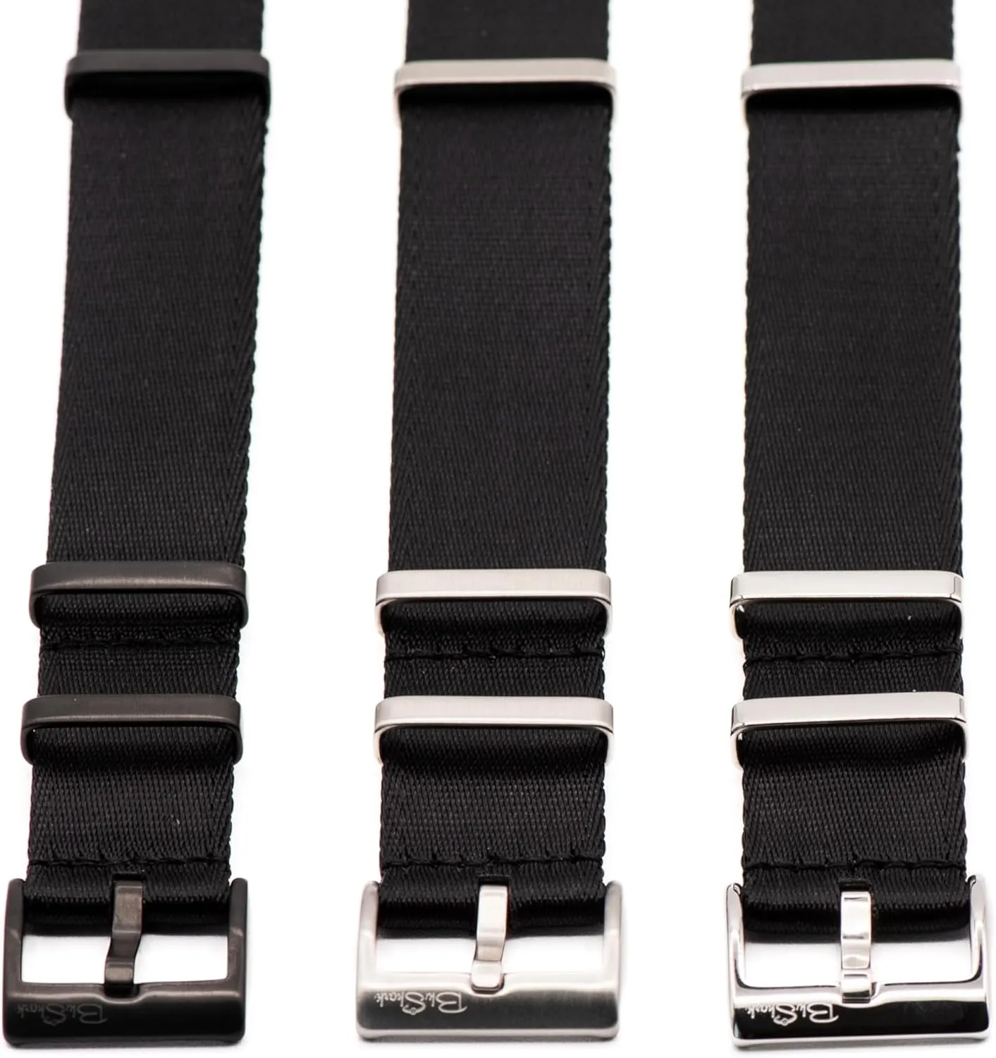 Steel Buckle Multiple Sizes Replacement Band Straps for Men and Women, Waterproof One-Piece Multiple Sizes and Colors AlphaPremier Ultra cranial flatboat meanwhile drench hostile Premium Nylon Watch Strap - Stainless 