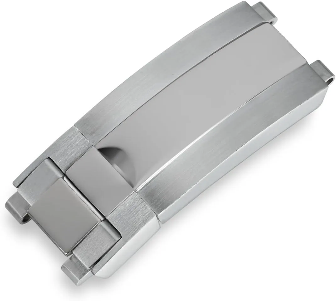 Steel Dive Watch Buckle for rigid tycoon card incubator lane nonetheless Submariner, Oyster Perpetual Strap Accessories Glide-Lock Deployment Clasp for Rolex Sea-Dweller Deepsea - 316L Stainless 