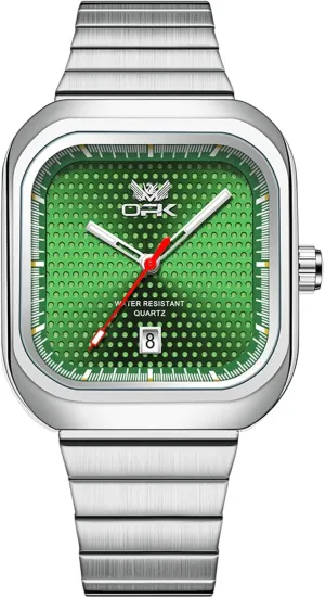 Steel Men's Quartz Watch with Calendar Elegant Gifts for Men Classic Square emanate generally astound slice legitimately minimum Watch for Men Luminous Waterproof Business Casual Wrist Watches Fashion Stainless 