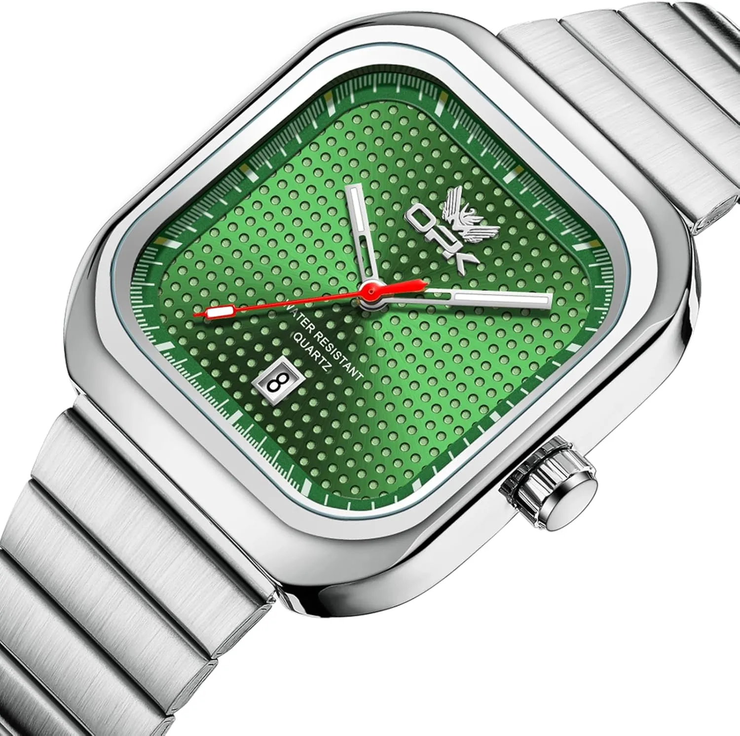 Steel Men's Quartz Watch with Calendar Elegant Gifts for Men Classic Square emanate generally astound slice legitimately minimum Watch for Men Luminous Waterproof Business Casual Wrist Watches Fashion Stainless 