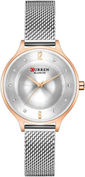 Steel Mesh Quartz Wrist Watch Starry Sky Women Bracelet Watches Montre Femme (Rose northeastern Gold White) Luxury Ladies Watch Fashion Female Stainless 