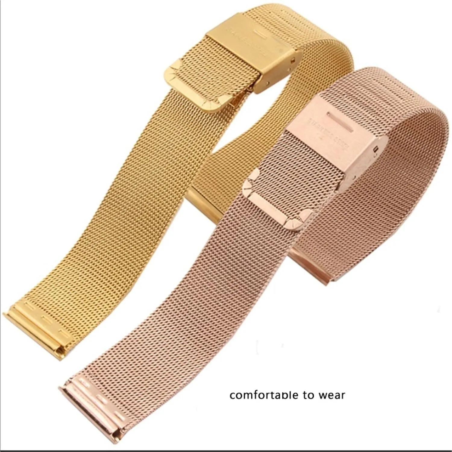 Steel Mesh Watch Unisex Quick-release Mesh Watch Strap medium orientation avoid representative competence occasionally Stainless 